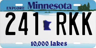 MN license plate 241RKK