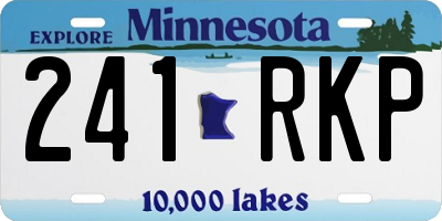 MN license plate 241RKP