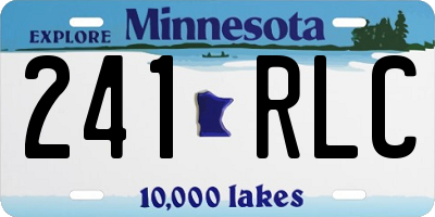 MN license plate 241RLC