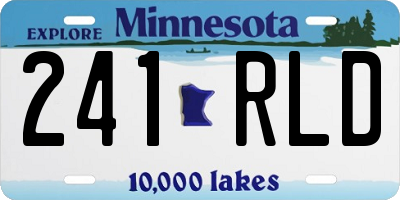 MN license plate 241RLD