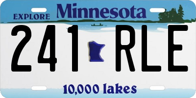 MN license plate 241RLE
