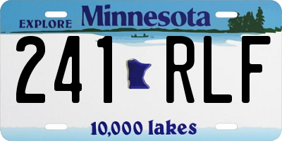 MN license plate 241RLF