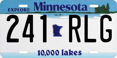 MN license plate 241RLG