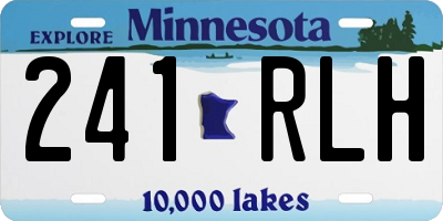 MN license plate 241RLH