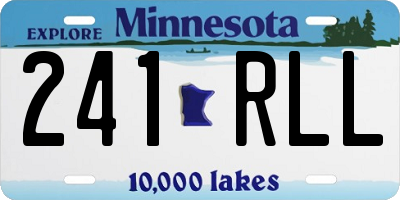MN license plate 241RLL