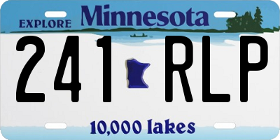 MN license plate 241RLP