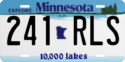 MN license plate 241RLS