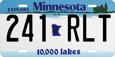 MN license plate 241RLT