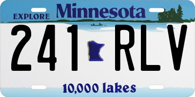 MN license plate 241RLV