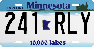 MN license plate 241RLY