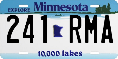 MN license plate 241RMA