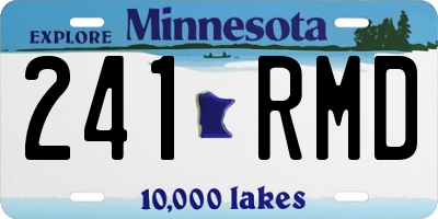 MN license plate 241RMD