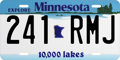 MN license plate 241RMJ