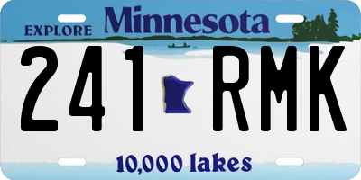 MN license plate 241RMK