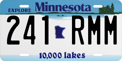 MN license plate 241RMM