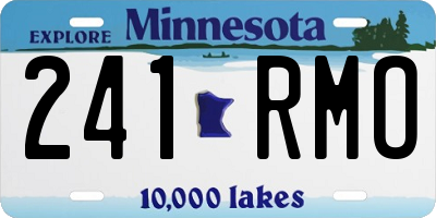 MN license plate 241RMO