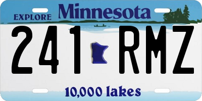 MN license plate 241RMZ