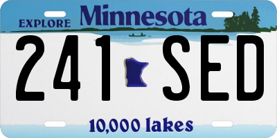 MN license plate 241SED