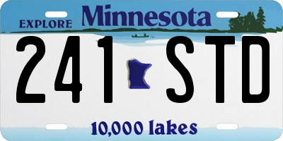 MN license plate 241STD