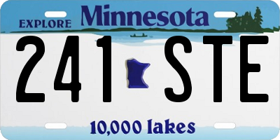 MN license plate 241STE