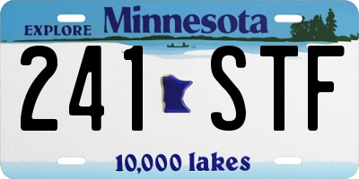 MN license plate 241STF