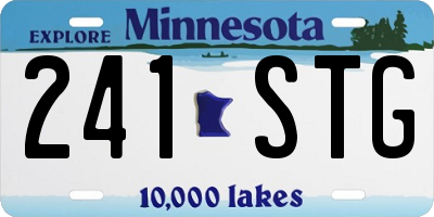 MN license plate 241STG