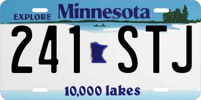 MN license plate 241STJ