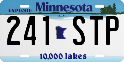 MN license plate 241STP