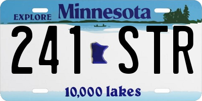 MN license plate 241STR