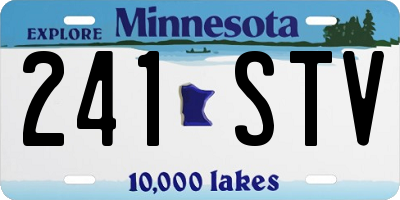 MN license plate 241STV