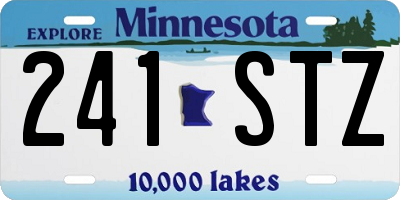MN license plate 241STZ
