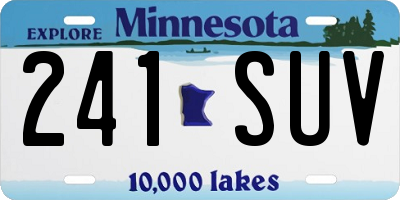 MN license plate 241SUV
