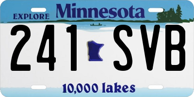 MN license plate 241SVB