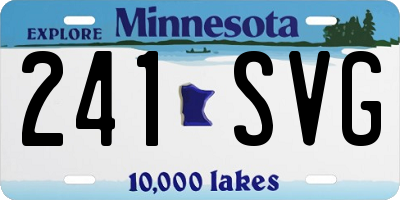 MN license plate 241SVG