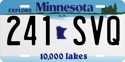 MN license plate 241SVQ
