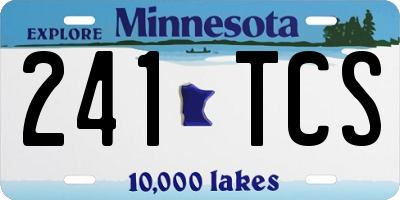 MN license plate 241TCS