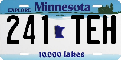 MN license plate 241TEH