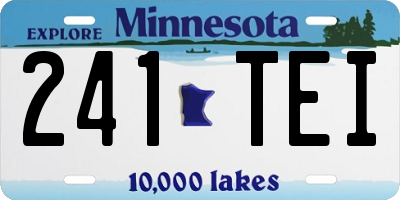 MN license plate 241TEI