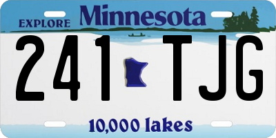 MN license plate 241TJG