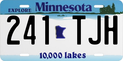 MN license plate 241TJH