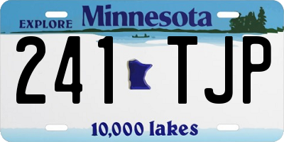 MN license plate 241TJP