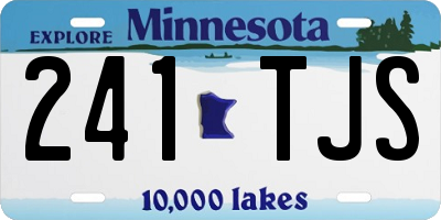 MN license plate 241TJS