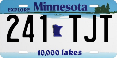 MN license plate 241TJT