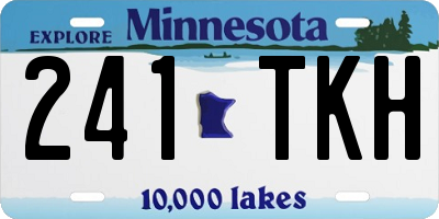MN license plate 241TKH