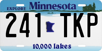 MN license plate 241TKP