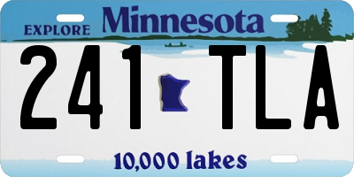 MN license plate 241TLA