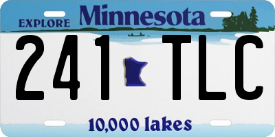 MN license plate 241TLC