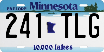 MN license plate 241TLG
