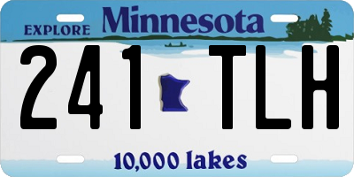 MN license plate 241TLH
