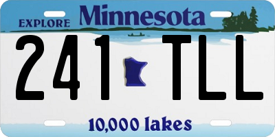 MN license plate 241TLL